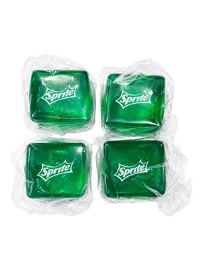 Sprite Green Logo Ice Cube slow rising squishy cubes - Set of 4 novelty